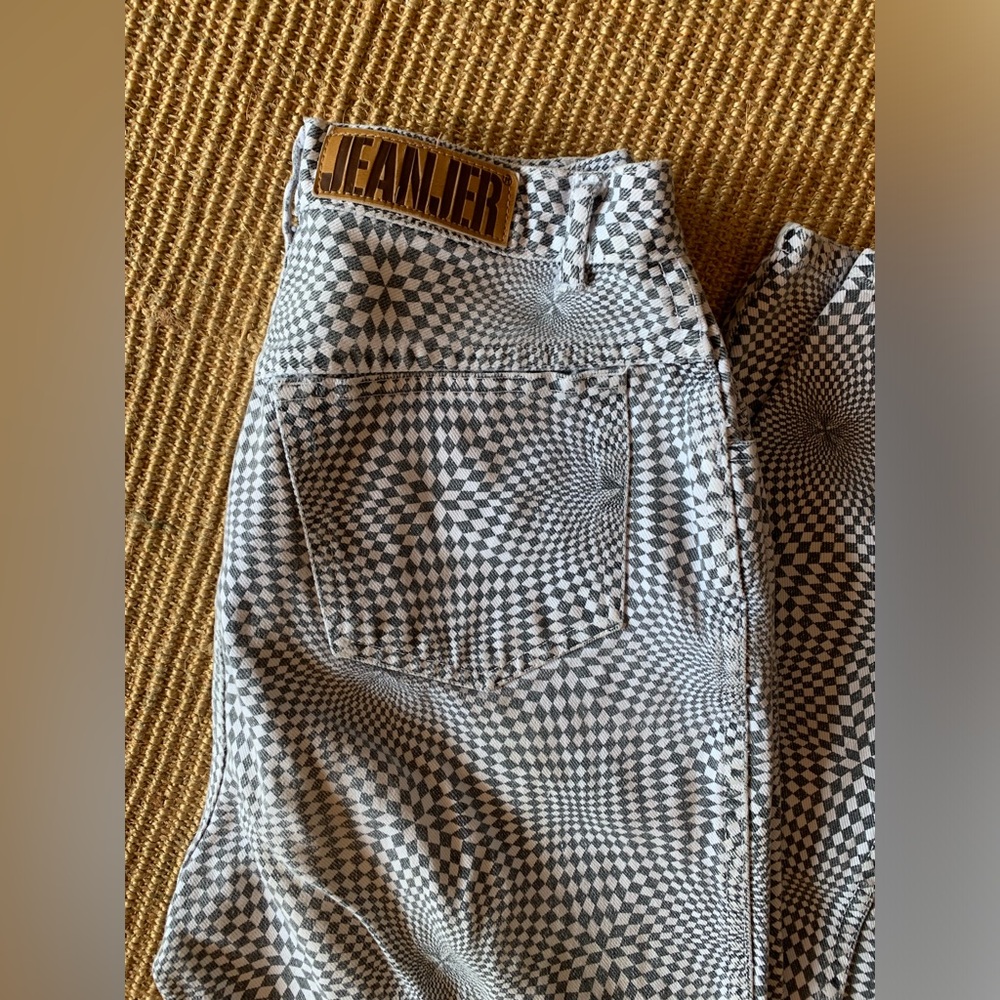 Rare Vintage Jeanjer 1980s Optical Illusion Jeans, Women’s 2-3 - Picture 4 of 16